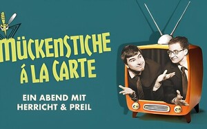 2 Tickets für "Mückenstiche á la Carte - Ein Abend mit Herricht und Preil" am 12.10.2024