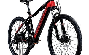 E-Bike Mountainbike »Z801«, 27,5 Zoll, RH: 48 cm, 21-Gang rot/schwarz