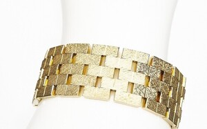 Massives Armband in 585 Gelbgold