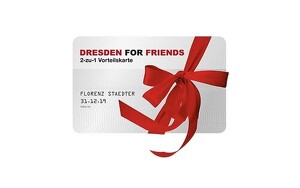 2-zu-1 Vorteilskarte für 12 Monate, DRESDEN FOR FRIENDS